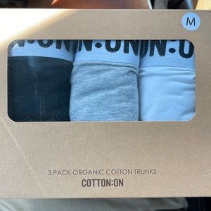 Cotton on 3 pack organic cotton trunks